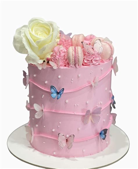 Bright Pink Butterfly Cake - Sugar Whipped Cakes Website