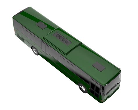 City bus isolated on transparent background. 3d rendering - illustration 19167741 PNG