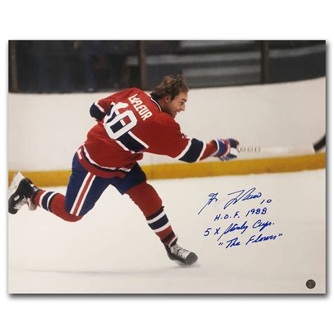 Guy Lafleur Autographed Montreal Canadiens 16X20 Photo w/Multiple Inscriptions - NHL Auctions