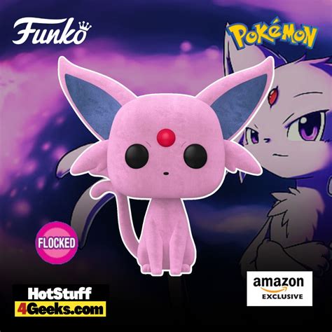 2023 NEW Pokémon - Espeon (Flocked) Funko Pop! Exclusive