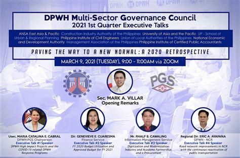 DPWH Convenes Multi-Sector Governance Council Amidst the Pandemic ...