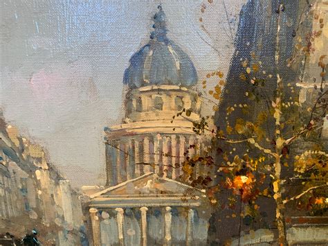 Édouard Cortès - "Le Pantheon - Paris, 1905", Edouard Cortes, 13x18, Oil on Canvas ...