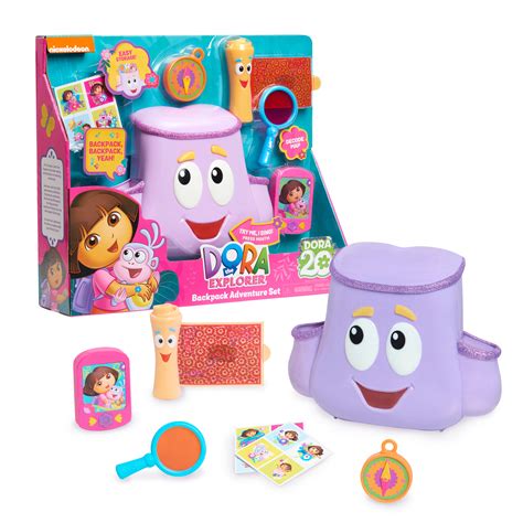 Play Tools Pretend Play 7-Pieces Dora the Explorer Backpack Adventure Set