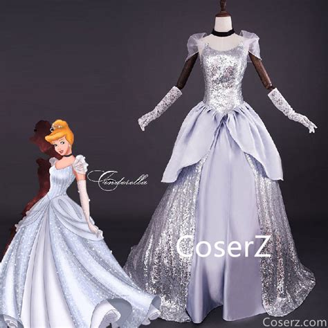 Custom Made Cinderella Silver Dress, Cinderella Dress – Coserz