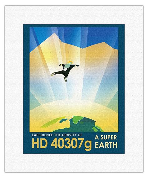 Experience the Gravity of HD 40307g - A Super Earth - NASA Exoplanet Travel Poster - Fine Art ...