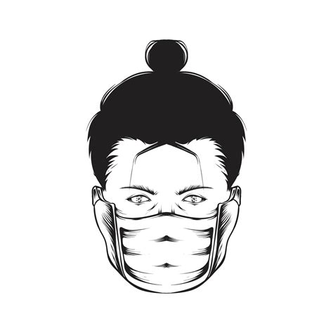 Illustration of ninja with mask 6633484 Vector Art at Vecteezy