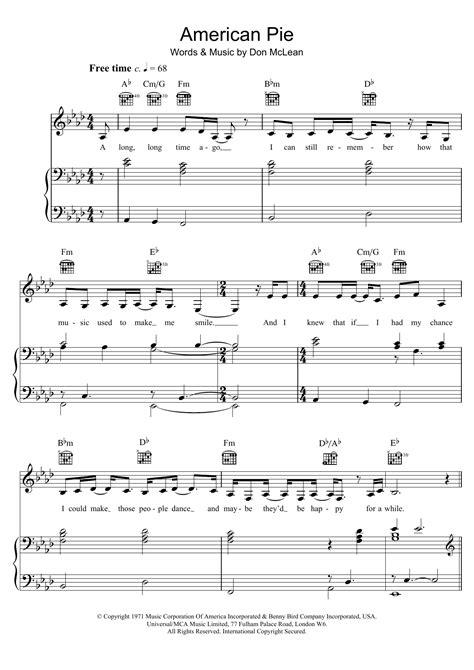 American Pie | Sheet Music Direct