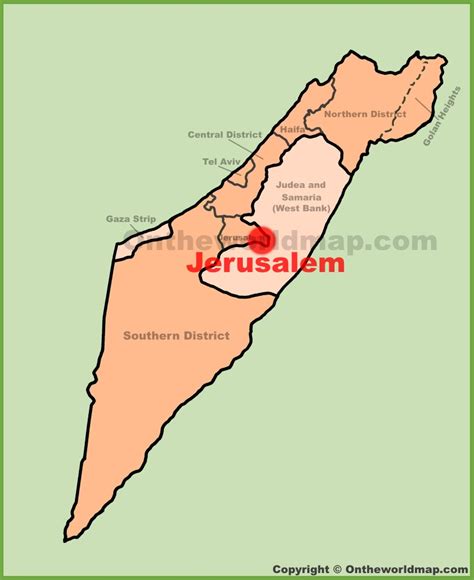 Jerusalem Israel Map Location