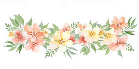 Watercolor peach flowers 14323572 PNG