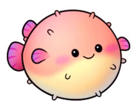 Puffer Fish | Kawaii art, Animal drawings, Cute cartoon drawings