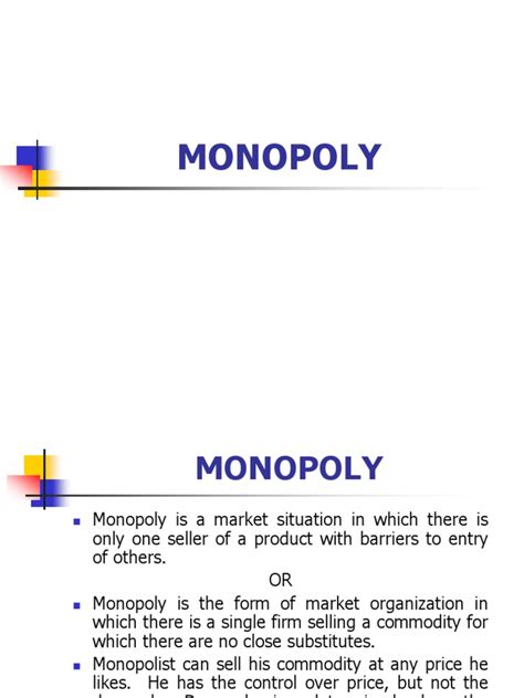 MONOPOLY.ppt | Monopoly | Demand