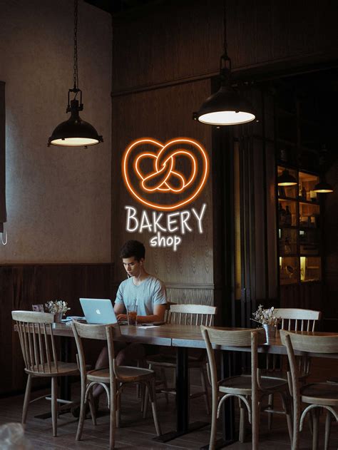 Bakery Shop Neon Sign Pretzel Led Neon Sign Coffee Bar - Etsy