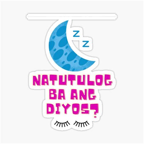 "Natutulog ba ang Diyos?" Sticker for Sale by ezartscreative | Redbubble