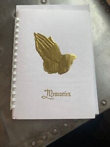 Funeral Register Book Memorial Register Memory Embossed Gold Gift ...