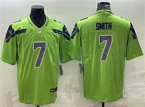 Nike Seahawks 7 Geno Smith Green Vapor Untouchable Limited Jersey