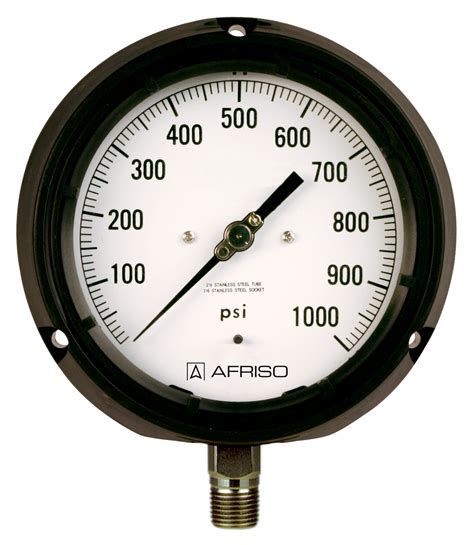 Standard Bourdon tube pressure gauges Process Gauges Type D6 - AFRISO ...