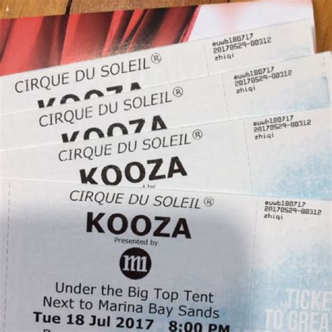 Cirque de Soleil Kooza Tickets, Tickets & Vouchers, Local Attractions ...