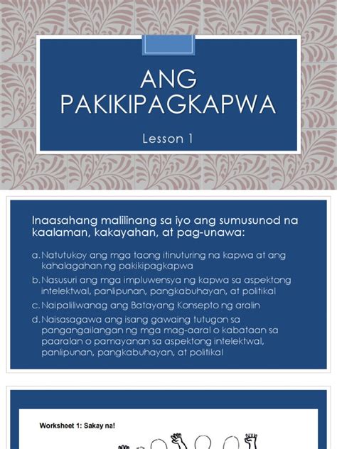 Ang Pakikipagkapwa | PDF