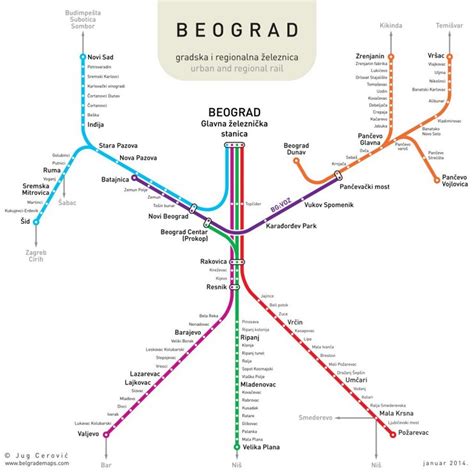 Belgrade Rail Map - Ontheworldmap.com