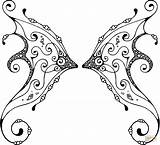 Fairy Wing With Pattern coloring page  Free Printable Coloring Pages sketch template