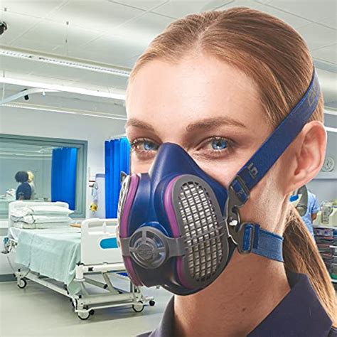 GVS SPR643 ELIPSE P100 Elastomeric Half Mask Respirator with Source Control for Healthcare ...