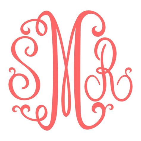 Free Download: SVG Vinyl Circle Monogram Font