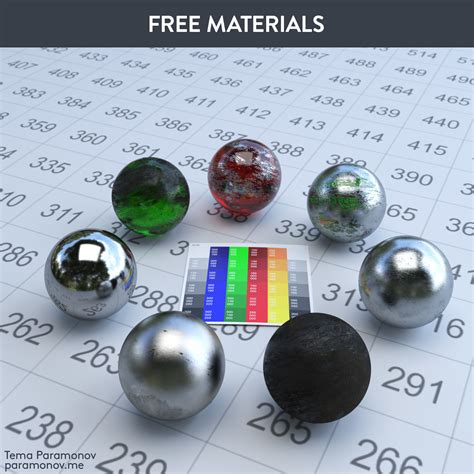 Artem Paramonov - FREE Maxwell Render Materials