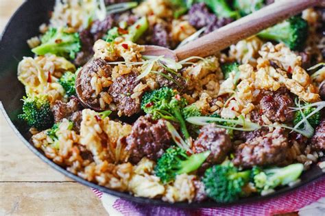 Recipe: Beef and Broccoli Fried Rice | Recipe | Ground beef and ...