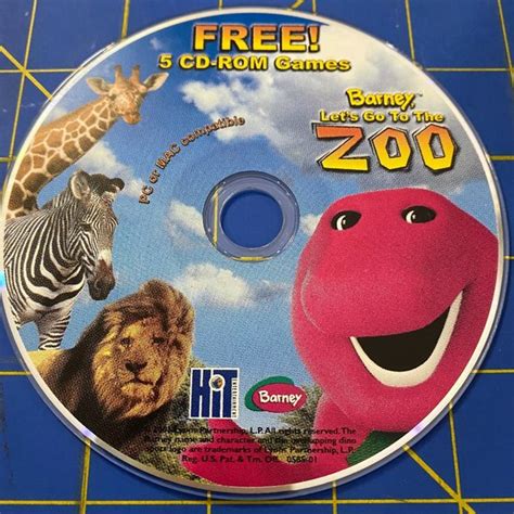 HIT Entertainment | Toys | Barney Lets Go To The Zoo Cdrom | Poshmark