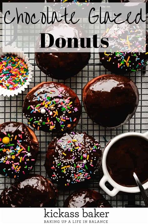 Homemade Chocolate Glazed Donuts | Kickass Baker