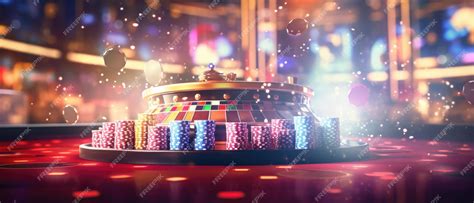 Premium AI Image | Casino Background With Colorful Lights And Flares