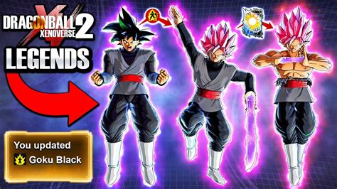 *NEW* LEGENDS ANIMATED GOKU BLACK UPDATE! - Dragon Ball Xenoverse 2 ...