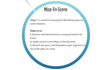 UNIT 26: Mise-en-Scene by Craig Barton on Prezi