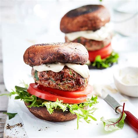 Lamb burger in a mushroom bun | Healthy Recipe | WW Australia