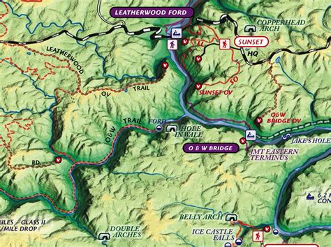 Big South Fork and John Muir Trail Map