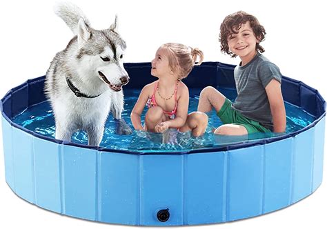 Amazon.com: Jasonwell Foldable Dog Pool Collapsible Hard Plastic Dog Swimming Pool Portable ...