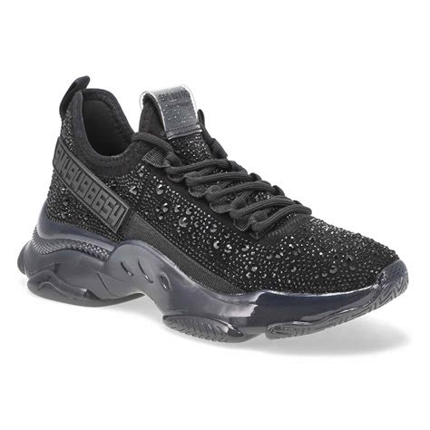 Steve Madden Women's Maxima R Sneaker - Black | SoftMoc.com