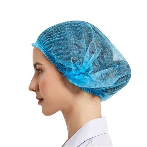 Disposable Bouffant Cap (Hair Net) - Blue – AZAC Group