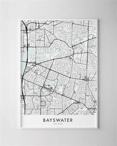 Melbourne – Bayswater Map Print - Chelsea Chelsea