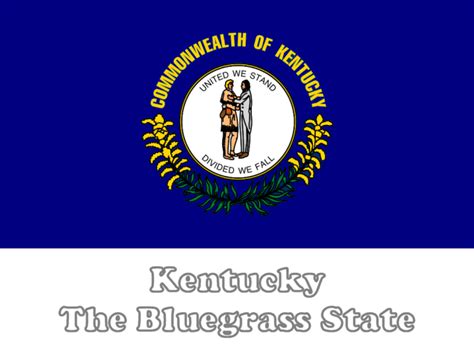 Large, Horizontal, Printable Kentucky State Flag, from NETSTATE.COM