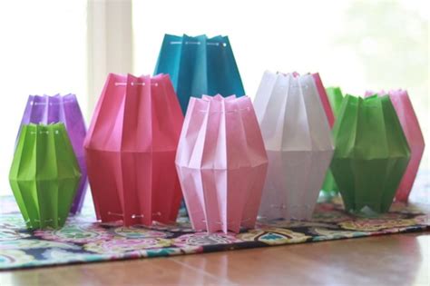 Paper Bag Lanterns | AllFreeHolidayCrafts.com