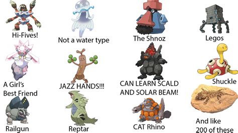 (Day 5) Why not use (Rock) Types? We've got: : r/pokemon