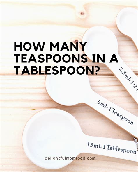 How Many Teaspoons In A Tablespoon: Tsp and Tbsp Conversions - Delightful Mom Food