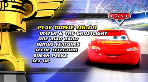 Cars Dvd Menu