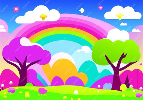 Premium Vector | Vector nature park scene background