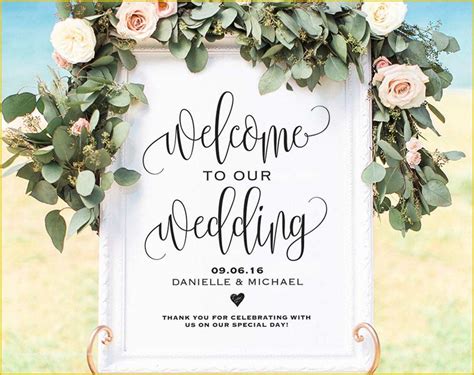 Welcome To Our Wedding Template