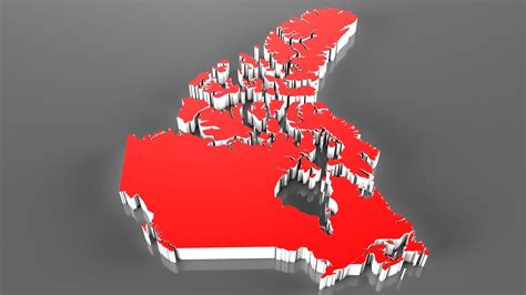 Canada 3D Map Model - TurboSquid 1970943