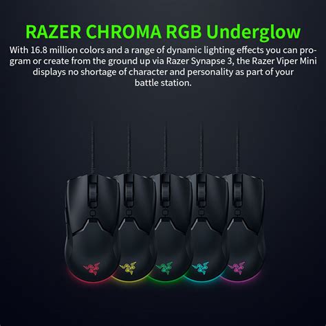 Razer Viper Mini RGB Gaming Mouse 61G Ultra Light Black