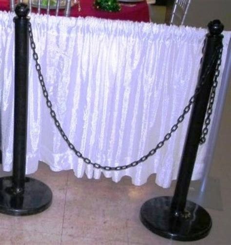 Black Stanchions (Plastic) | Just Party and Equipment Rental Fayetteville NC