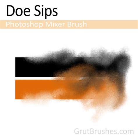 Doe Sips - Photoshop Mixer Brush - Grutbrushes.com